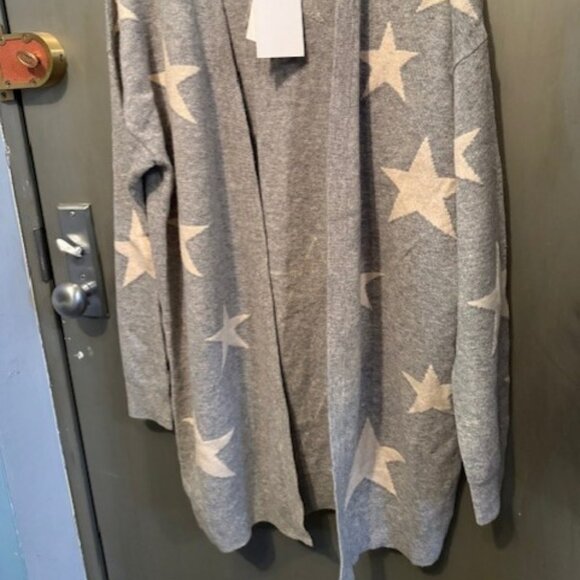 Magaschino 100% cashmere open front Star cardigan Sweater - Picture 12 of 16